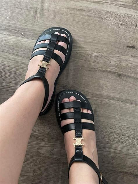 celine sandals replica|real real celine sandals.